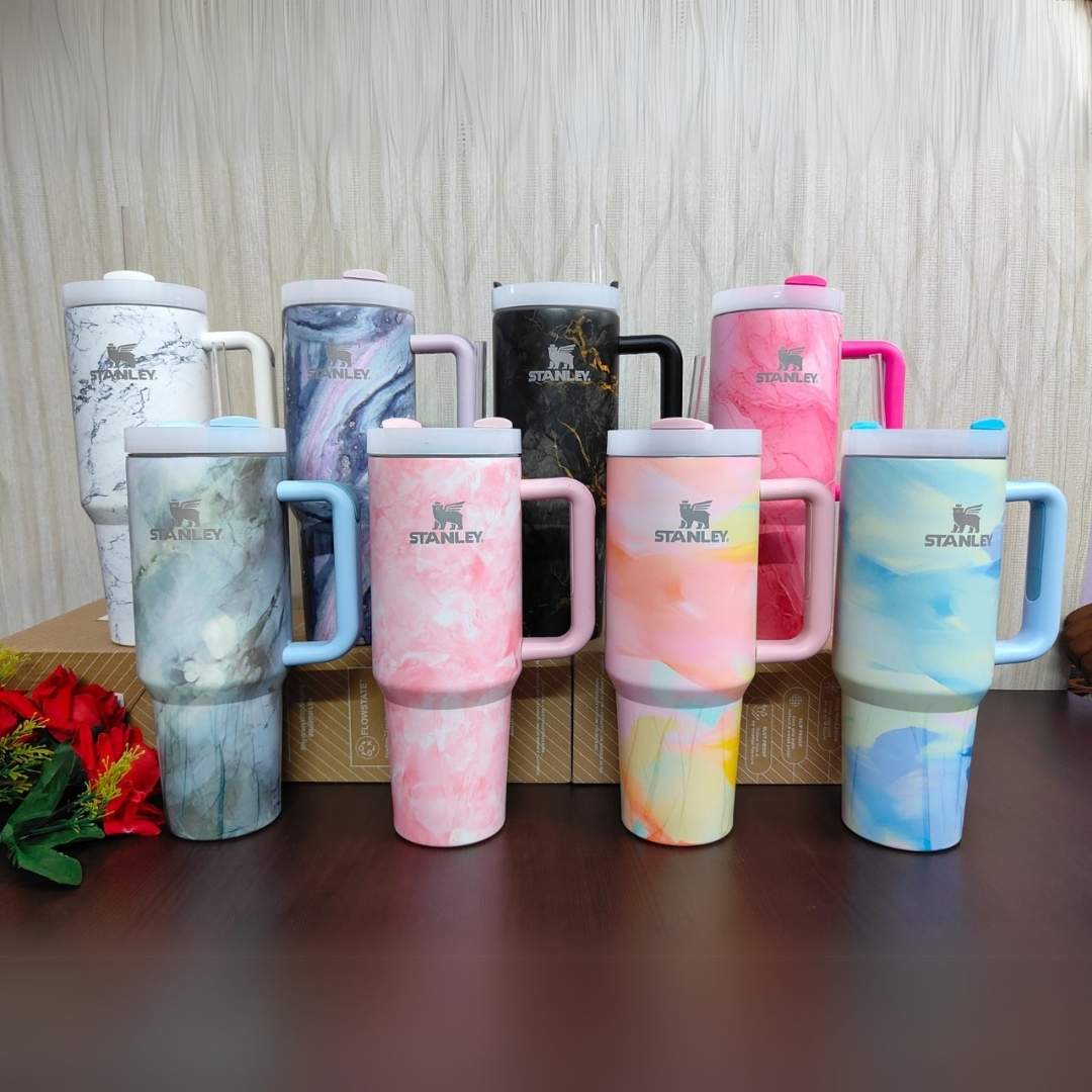 Marble Stanley tumblers