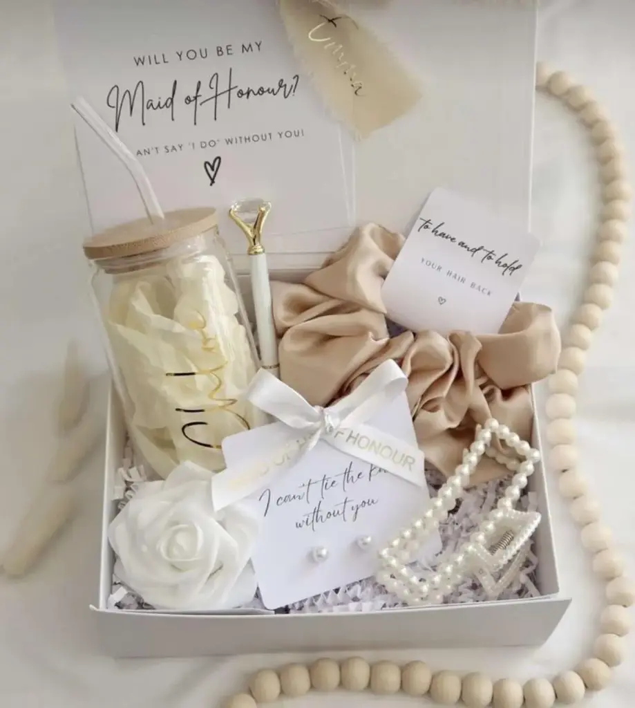Elegant Bridal Party Proposal Gift Box